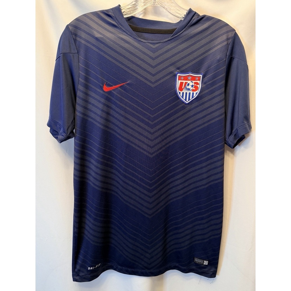 Nike‎ 2014 USMNT Team USA Prematch Training Soccer Jersey Kit Medium 578799-410